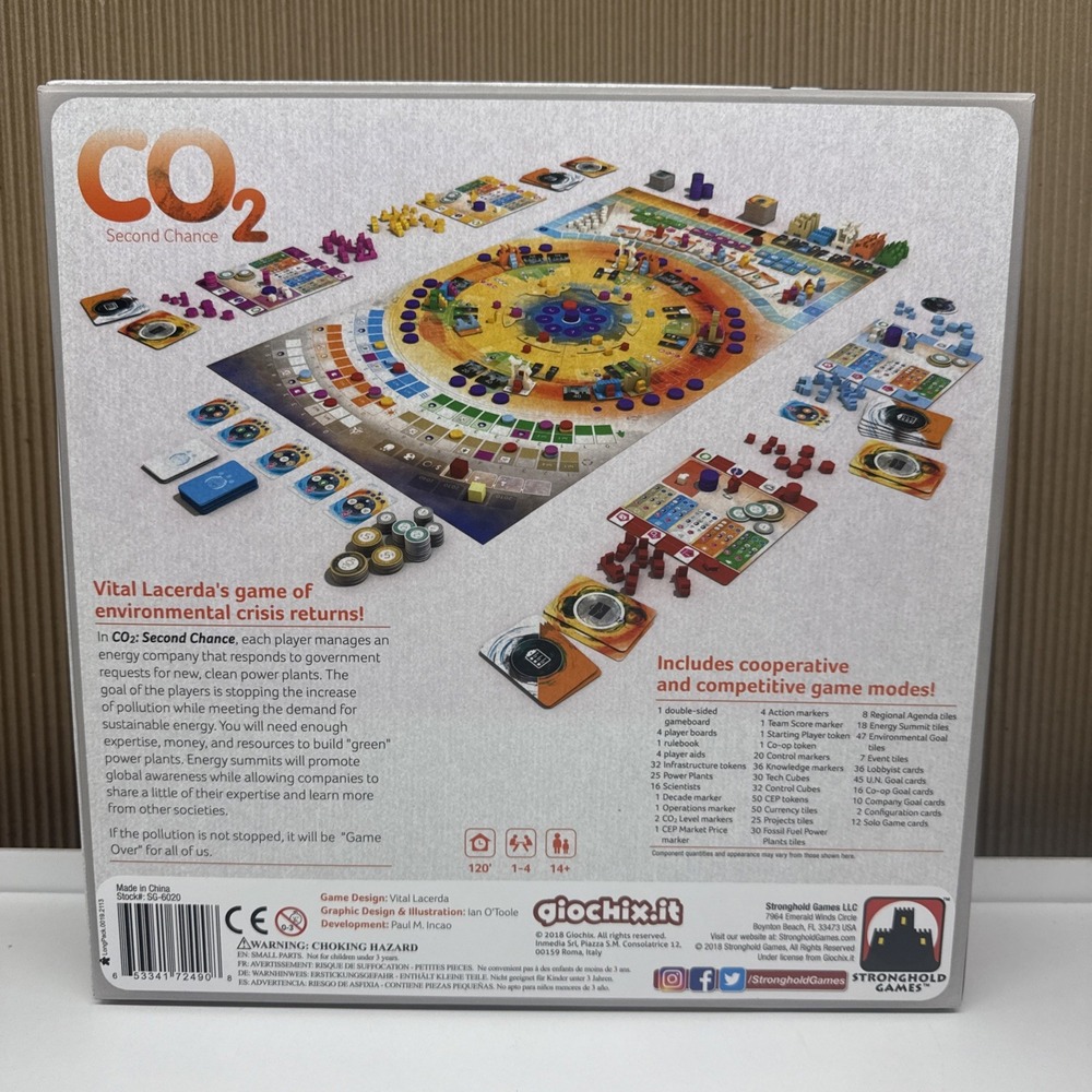 CO2 Second Chance - Vital Lacerda Cooperative/ Competitive Strategy Board Game - Picture 2 of 8